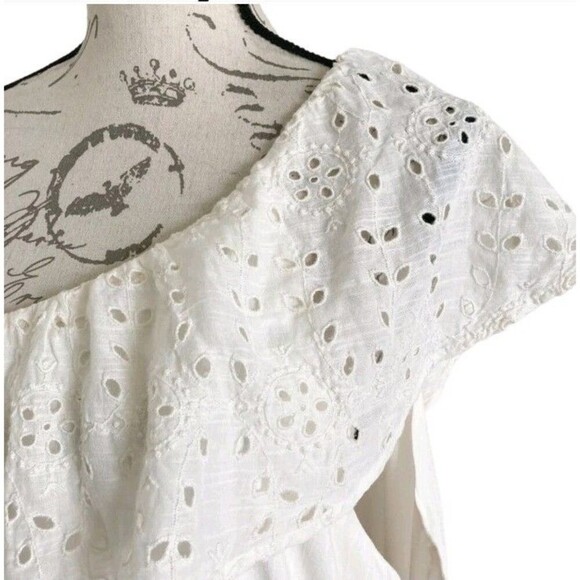 Old Navy Dress Lot of 2 size 3X White Yellow Floral Boho One Shoulder Vacation - Picture 14 of 16